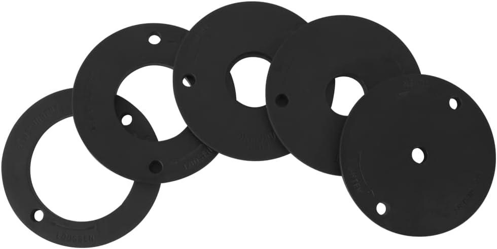 O'SKOOL Router Table Insert Ring Set for O'SKOOL Aluminum Router Table Insert Plate - 5 Pack