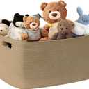 60L Small Wicker Laundry Basket for Living Room Storage,Boho Woven Cotton Rope Baskets for Kids Toy,Gifts,Square Blanket Hamper for Bedroom Dirty Clothes,Jute
