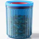 Small Airtight Food Storage Container with Lids BPA Free Plastic Sugar Tea Ground Coffee Canisters for Beans Nut Spice Snack Stackable Dishwasher Safe Patented Pull Snap Lock Sealed Design 24oz