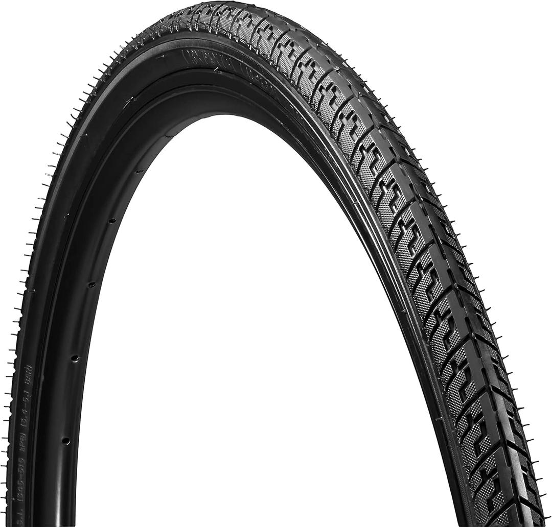 Schwinn Replacement Bike Tire, 700c x 38 Hybrid Bike Tire, Combination Tread, Puncture Guard, Fits Internal Rim Widths 17mm to 23mm, PSI Range 50 to 75