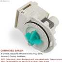 A00126401 Drain Pump Assembly by Seentech - Compatible With Frigi-daire Dishwasher Replaces part number:154736201,5304492415,PS8689824