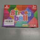 6 Pack Squishy Stress Balls Fidget Toys for Adults Kids, Sensory Stress Cube Anxiety Stress Relief Toy with Thick Substance, Slow Rising Calming Toys Stretchy for Classroom, Malt Sugar Ball