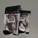 2 x GELRHONR 12V Cigarette Lighter Male Plug with Leads & LED Light, Replacement Cigarette Lighter Male Plug to Bullet Female Terminal Extension Cable with Switch Button,15A Fuse (0.6M)