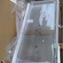 44-48" W x 72" H Semi-Frameless Bypass Sliding Shower Door, Easy Clean Treated Clear Tempered Glass, Brushed Nickel