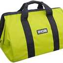New Ryobi 18" x 12" x 12" Contractors Heavy Duty Green Tool Bag