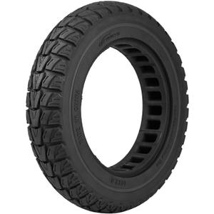 SYACHI 10x2.0 Solid Rubber Tire, Puncture-Proof 10x2 Inch 54-152 Tubeless Tire for Xiaomi M365 1S Pro2 / Kugoo m4 Electric Scooter Front Rear Offroad Replacement Wheels (Black, 1PC)