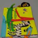 beiens Baby Books Toys, Touch and Feel Crinkle Cloth Book for Infant Baby 0-3-6-12-18 Months, Early Development Interactive Stroller Soft Toys, Newborn Gifts for Boys Girls