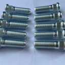 10 PCS Serrated Wheel Stud Bolts 610-378 M12-1.25 * 42mm, 14.35mm Knurl Replacement for Infiniti Nissan Suzuki and More 43222-70T00; 43222-21B00
