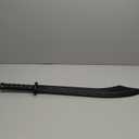 Martial Arts Polypropylene Sword - Training Equipment  Black Polypropylene Blade, Round Handle with Spiral, Self Defense, Training, Safe, Easy, Fun, Cosplay, Martial Arts