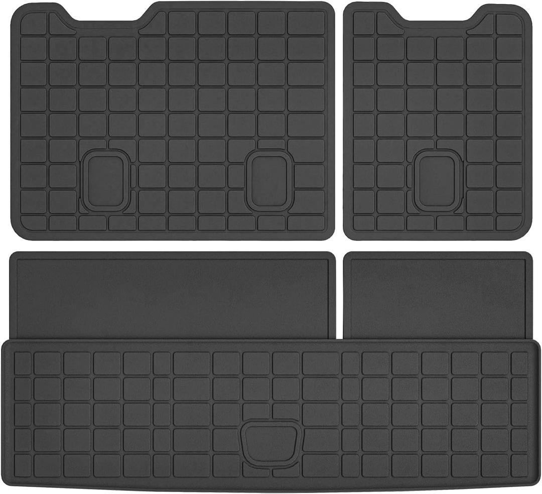 Tahoe Cargo Liner - Trunk Mat for Chevy Chevrolet Tahoe 2015-2020, All Weather Cargo Mat for Tahoe Accessories, Heavy Duty Car Mats, Car Accessories