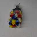 Sympathy Silks Artificial Cemetery Flowers - Realistic - Outdoor Grave Decorations - 30 Stems Assorted Mix of Red Blue Purple Yellow and White Roses (Bouquet)