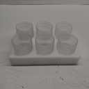 Vintage Glassware Drinking Glasses Set of 6,12 oz Hobnail Glass Cups,Embossed Clear Water Tumbler,for Beer,Cocktail,Whiskey,Juice and Various Mixed Drinks- 1 Cleaning Brush