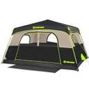 Instant Tent, 6 Person Blackout Tents for Camping with Top Rainfly