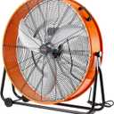VEVOR Drum Fan, 30 Inch 13000 CFM High Velocity Heavy Duty Floor Shop Fan, 3-Speed, 5ft Cord, 360Adjustable Tilting, Commercial Industrial Use for Warehouse, Workshop, Factory, Basement