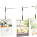 Wall Hanging Photo Display, DIY Picture Photo Frame String with 12 Clips for Hanging Photos Notes and Artworks (Adjustable Alligatory Clip)