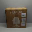 Hbada Office Desk Chair with Flip-Up Armrests and Saddle Cushion, Ergonomic Office Chair with S-Shaped Backrest, Swivel, Mesh, Grey