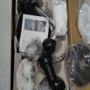 Moen Engage Magnetix Matte Black Multi-Function Handshower and Rainfall Shower Head Trim Combo with Shower Handle, Tub Spout, Metal Hose, and Valve, 82304BL