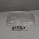 License Plate Protector 2 Pack, Clear License Plate Cover 12.08 * 6.02 Universal, Plate Cover for Car Plastics, Car Frame Cover Shield with Screws Transparent Spacers Screw Caps by XIOGZAXI