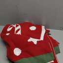 Amlie Home Christmas Knit Throw for Couch, Reversible Soft Cozy Chenille Blanket for Home Decor Gift for Family, 50" x 60", Red Christmas Candy Cane