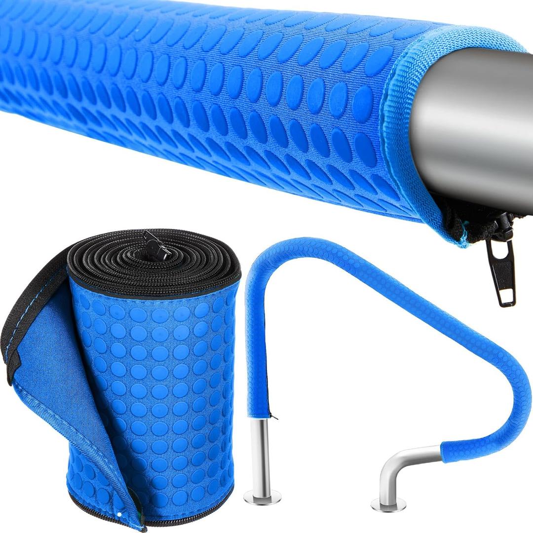 6 ft Pool Handrail Cover with Zippers Anti-Slip for Pool Patio Railing Covers, Made with Royal Blue Neoprene, Swimming Accessories Slip Resistant Hand Grips Rail Covers
