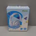 iClever BTH22 Kids Bluetooth Headphones, 60H Play Time, USB C Fast Charging, Bluetooth 5.4, AUX Cord,Safe Volume 74/85 dBA,Toddler Headphones for iPad/Tablet/Travel/School, Blue