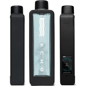 Echo Flask Hydrogen Water Bottle - Active Hydration Solution with Water Intake Tracking & LCD Touch Screen - Compact & Convenient - Transparent Hydrogen Flask - 12 oz