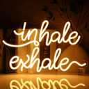 Inhale Exhale Neon Sign for Wall Decor, Warm White Led Signs for Room, USB Dimmable Neon Lights for Yoga Meditation Studio Bedroom Home Living Room Party Cafe Business Pub Wall Art