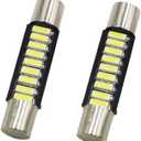 Ruiandsion 2pcs 28mm 29mm Festoon LED Bulbs DC 12V 4014 9SMD Chipsets 6000K Bulbs for Auto Interior Dome Map Light Lamp Bulbs Sun Visor Vanity Mirror LED Bulbs