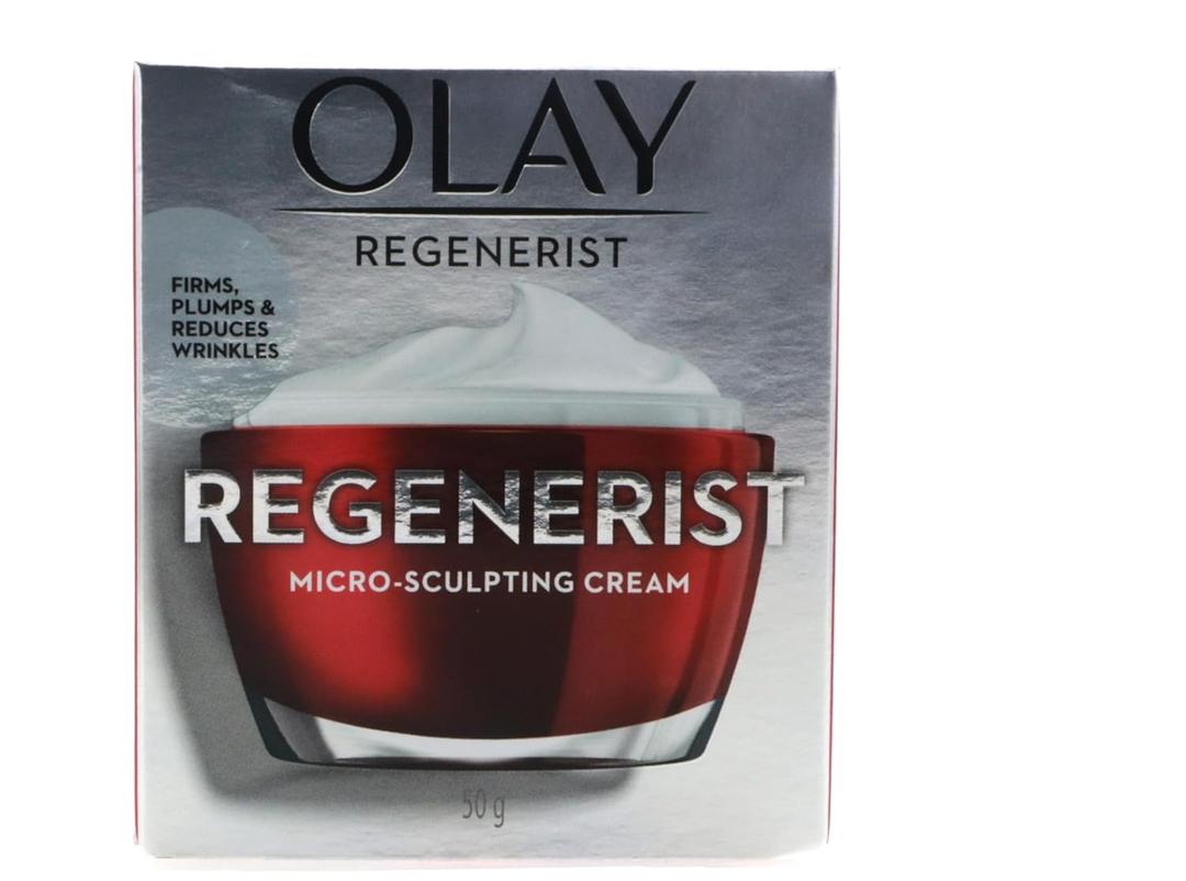 Olay Face Moisturizer, Regenerist Micro-Sculpting Cream for Women, Fragrance-Free - Hydrating, Anti-Aging, Anti-Wrinkle, Firming Skin Care - Hyaluronic Acid, Niacinamide, Amino Peptides, 1.7 Oz