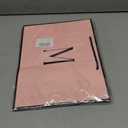2 x Linelglobal Pink Letter Gift Bag with Handles for Women 12.6" Anniversary Wedding Party Includes Envelope, Card, Wrapping Paper - Initial M, 1 count