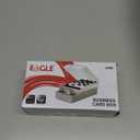 Eagle Business Card Box, Push-Button,Storage up to 550 Cards (Medium)