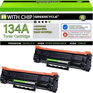 134X Black Toner Cartridge Laser Jet MFP M234dw Black Toner Compatible for HP 134X 134A Toner Cartridge for HP134X HP134A W1340X for Laser Jet M209dw MFP M234sdw Toner Ink 2 Pack (with Chip)