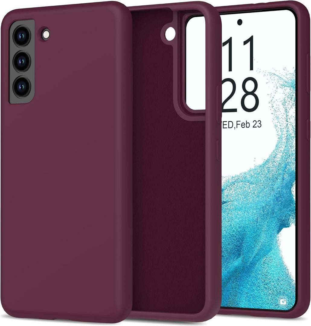 bemal for Samsung Galaxy S21 Case - Smooth Silky Liquid Silicone - Slim Fit Soft Microfiber Lining - Designed for Women and Girls - Shockproof Protective Phone Cover 6.2"