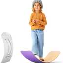 Ultimate Wooden Wobble Balance Board for Kids by bagacootha – Wooden Toddler Toys & Kids Rocker for Endless Play & Imagination | 32" Wobble Balance Board with Felt Base.