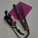 LANDOT 2-in-1 Hair Straightener and Curler - Twist Flat Iron Curling Iron for Smooth Curls & Sleek Straight Salon Results - Dual Voltage Ceramic Straightener Adjustable Temp for All Hair Types