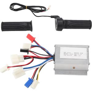 24V 250W Thumb Throttle Grip and Brush Controller, Motor Speed Controller, Universal Universal Thumb Throttle Grip Set Accessory for Electric Bike