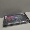 Wireless Keyboard and Mouse Combo, RGB Backlit, Rechargeable & Light Up Letters, Full-Size, Soft Typing, Sleep Mode, 2.4GHz Quiet Keyboard Set for Mac, Windows, Laptop, PC, Trueque (Black)