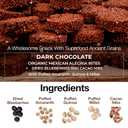 Paktli Organic Alegra Bites  Dark Chocolate with Blueberry & Cacao Nibs, 2oz Bag, Organic Ancient Grain Snack with Amaranth, Quinoa & Millet, Gluten-Free, Non-GMO, Superfood Sweet Treat (EXP 06/09/26)