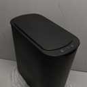 TIPGO 5 Gallon Motion Senor Bathroom Trash Can with Lid, Automatic Garbage Can Touchless, Smart Plastic Waste Basket for Narrow Spaces, Bathroom, Office, Bedroom, Living Room (Black)