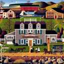 Buffalo Games - Charles Wysocki - Moonmeadow Cove - 1000 Piece Jigsaw Puzzle for Adults -Challenging Puzzle Perfect for Game Nights - Finished Size is 26.75 x 19.75