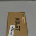 KOLET Ball Bearing Door Hinges, 4 x 4 Inches Door Hinges, Square Corner, Stainless Steel Hinges, Heavy Duty, Smooth and Non Removable Pin, Brushed Nickel, 3 Pack