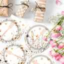 Wildflower Fall Party Tableware Decorations, 96PCS Flower Birthday Party Plates Napkins and Forks Supplies, Autumn Disposable Floral Baby Shower Bridal Shower Wedding Decor 24 Guests