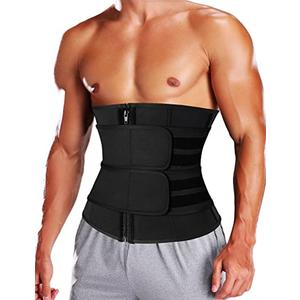 KIWI RATA Mens Workout Waist Trainer Corset Neoprene Sauna Sweat Trimmer Cincher Belt Extra Belly Compression Belts XL