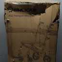 Wheelchairs for Adults Transport Chair Lightweight Foldable with Telescopic Handle, 19.4lbs Portable Folding Travel Wheel Chairs for Seniors (17" Width, Rose Red)