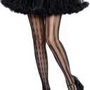 Leg Avenue Womens Harlequin Fishnet Costume Tights (One Size, Black)