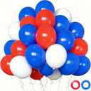 100pcs Red White and Blue Latex Balloons 12 Inch 4th of July Balloons for 4th of July Decorations Independence Day Patriotic Anniversary Graduation Birthday Wedding Party Supplies
