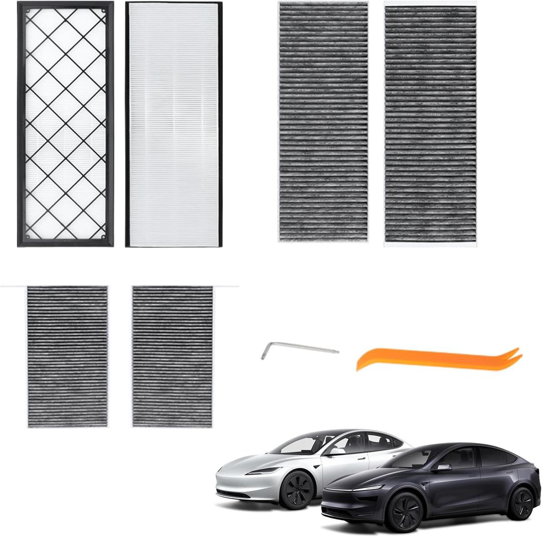 6 PCS Cabin Air Filters for 2020-2025 2026 Tesla Model Y
