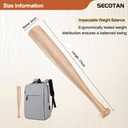 Secotan Wood Baseball Training Bat - Durable and Sturdy Wooden Bat - Ideal for Softball Hitting Practise - Versatile Design Bats (Clear Wood, 28 Inch)
