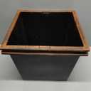 Large Outdoor Planters 2-Pack - 22.4-Inch Tall Planters for Outdoor Plants or Indoor Pots for Plants - Plastic Flower Pots for Patio, Entryway, or Front Porch Decor by Pure Garden (Bronze), 11.8 x 7.8 x 22.4