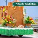 10 Pcs St. Patrick's Day Parade Float Gold Green Decoration with Foil Fringe Garland Set of 4 and Metallic Twist Garland Set of 6 Shiny Metallic Tassel Banner Ideal for Parade